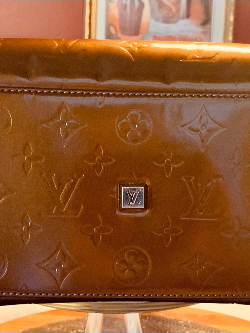 Louis Vuitton Authentic Vintage Copper Patent Tompkins Verified COA Legitgrails - Picture 9 of 15